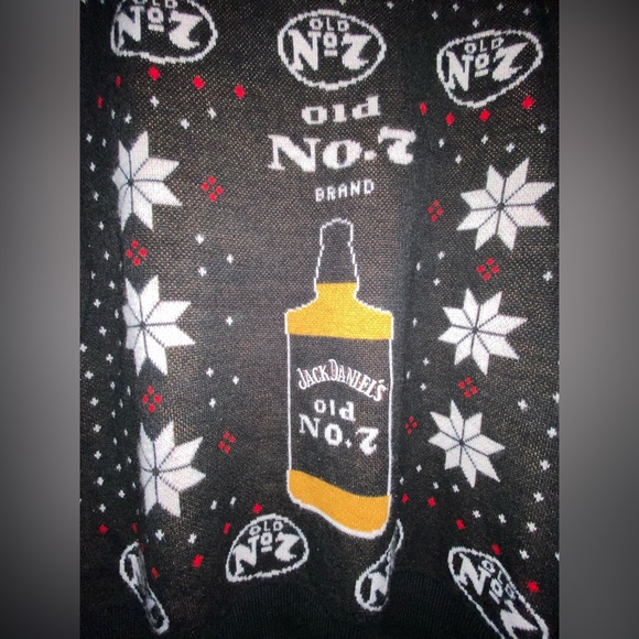 Jack Daniel's whiskey Old No 7 Christmas Sweater XL Men’s - Picture 2 of 8